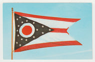 Ohio's State Flag, USA Vintage Original Postcard # 2116 - New - 1960's - NM