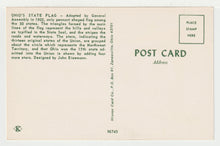 Load image into Gallery viewer, Ohio's State Flag, USA Vintage Original Postcard # 2116 - New - 1960's - NM
