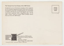 Load image into Gallery viewer, The 24 Cent Stamp of 1869 - Centennial Exposition, Warminster, Pennsylvania, USA Vintage Original Postcard # 2144 - New - 1989 - VG
