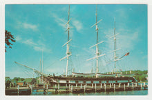 Load image into Gallery viewer, Charles W. Morgan Wooden Whaleship, Mystic, Connecticut, USA Vintage Original Postcard # 2163 - New - 1960's - NM
