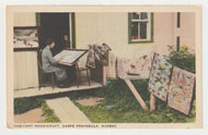 Habitant Handicraft, Gaspe Peninsula, Quebec, Canada Vintage Original Postcard # 2168 - New - 1940's