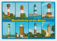 Load image into Gallery viewer, Lighthouse Towers on the East Sea, Germany Vintage Original Postcard # 2194 - New - Early 1980's - VG
