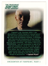 Load image into Gallery viewer, Encounter at Farpoint (Trading Card) Star Trek TNG The Quotable - 2005 Rittenhouse Archives # 2 - Mint
