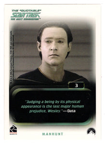 Encounter at Farpoint (Trading Card) Star Trek TNG The Quotable - 2005 Rittenhouse Archives # 3 - Mint