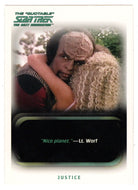 Justice (Trading Card) Star Trek TNG The Quotable - 2005 Rittenhouse Archives # 14 - Mint