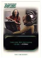 The Emissary (Trading Card) Star Trek TNG The Quotable - 2005 Rittenhouse Archives # 22 - Mint