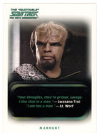 Manhunt (Trading Card) Star Trek TNG The Quotable - 2005 Rittenhouse Archives # 30 - Mint