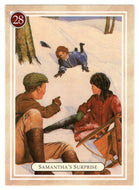 Samantha Parkington - Surprise - Sledding - American Girl (Trading Card) # 28 - 1994 Pleasant Company - Mint