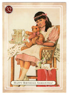 Samantha - Happy Birthday - The Birthday Girl - American Girl (Trading Card) # 32 - 1994 Pleasant Company - Mint