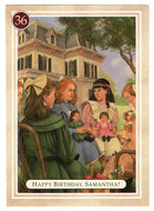 Samantha - Happy Birthday - A Ladylike Party - American Girl (Trading Card) # 36 - 1994 Pleasant Company - Mint