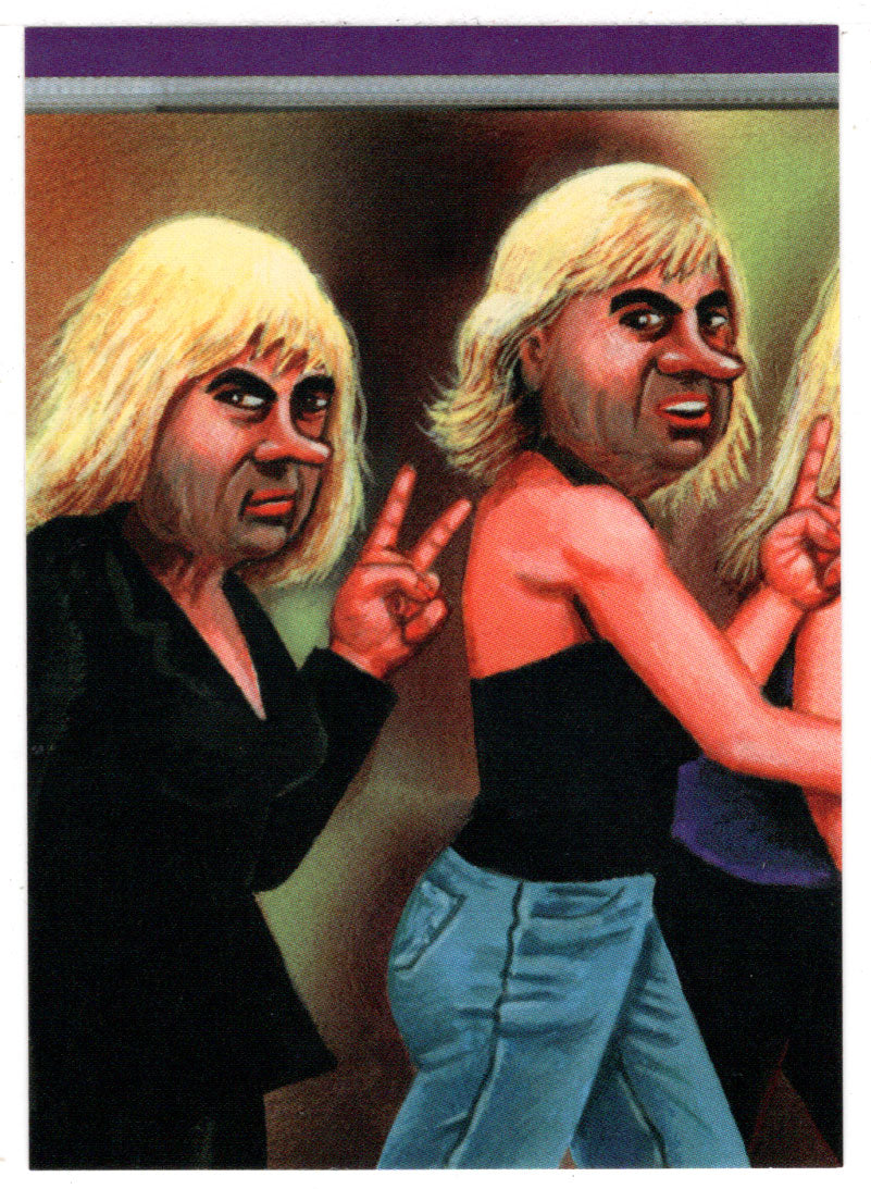 Puzzle # 6: Nixon Chicks - (Trading Card) Silly CD's - 2001 Silly Productions Piece # 6B - Mint