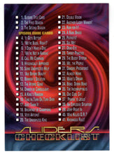 Load image into Gallery viewer, Checklist (Trading Card) Sliders - 1997 Inkworks # 72 - Mint

