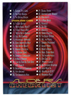 Checklist (Trading Card) Sliders - 1997 Inkworks # 72 - Mint