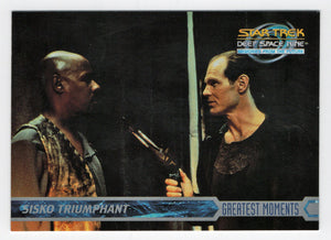 Sisko Triumphant (Trading Card) Star Trek Deep Space Nine - Memories from the Future - 1999 Skybox # 67 - Mint