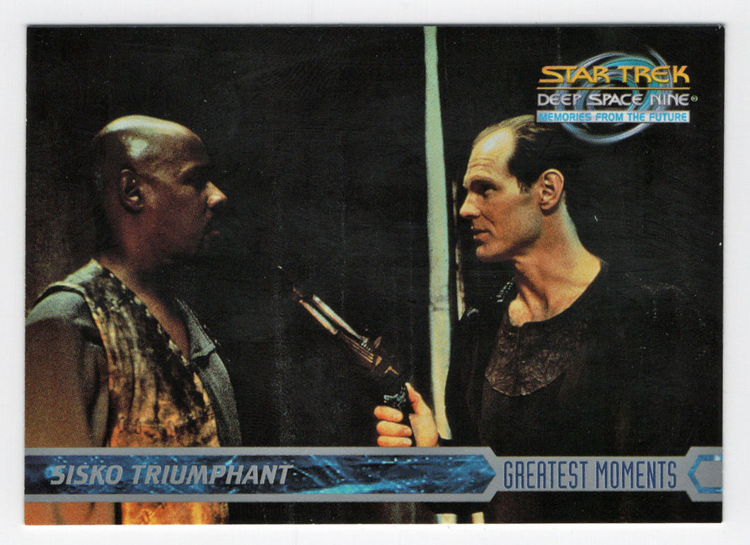 Sisko Triumphant (Trading Card) Star Trek Deep Space Nine - Memories from the Future - 1999 Skybox # 67 - Mint