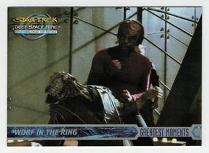 Worf in the Ring (Trading Card) Star Trek Deep Space Nine - Memories from the Future - 1999 Skybox # 68 - Mint