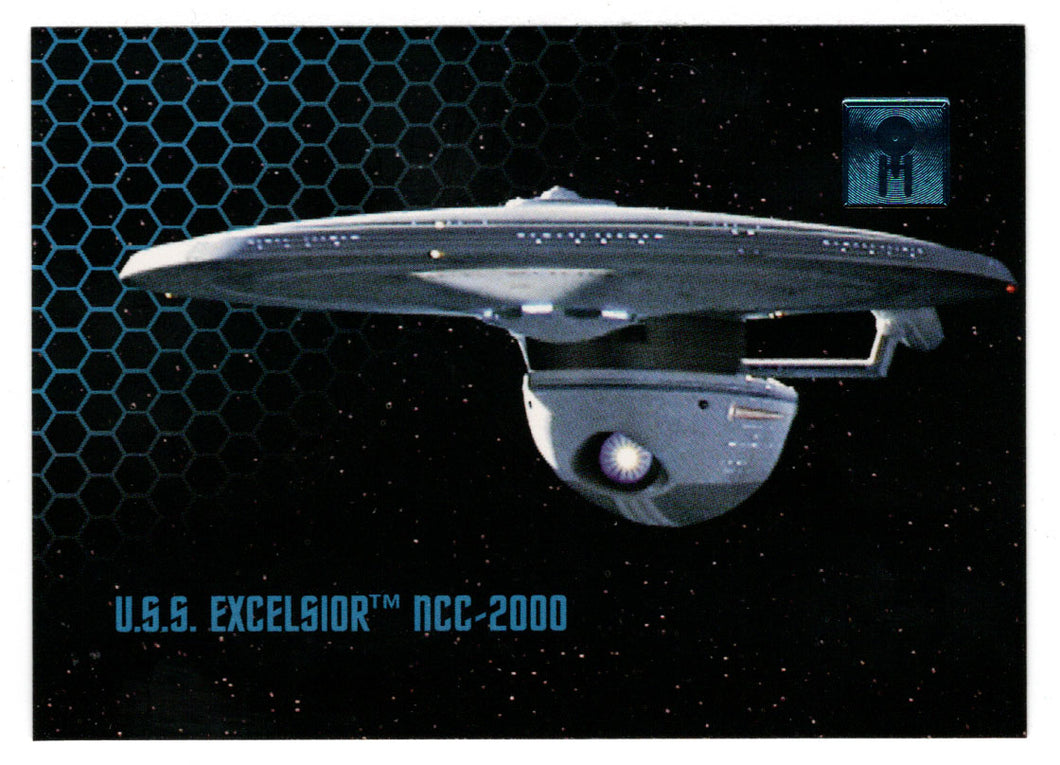 U.S.S. Excelsior NCC-2000 (Trading Card) - 30 Years of Star Trek - Phase One - 1995 Skybox # 25 - Mint