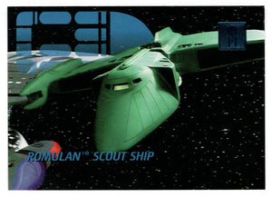 Romulan Scout Ship (Trading Card) - 30 Years of Star Trek - Phase One - 1995 Skybox # 33 - Mint