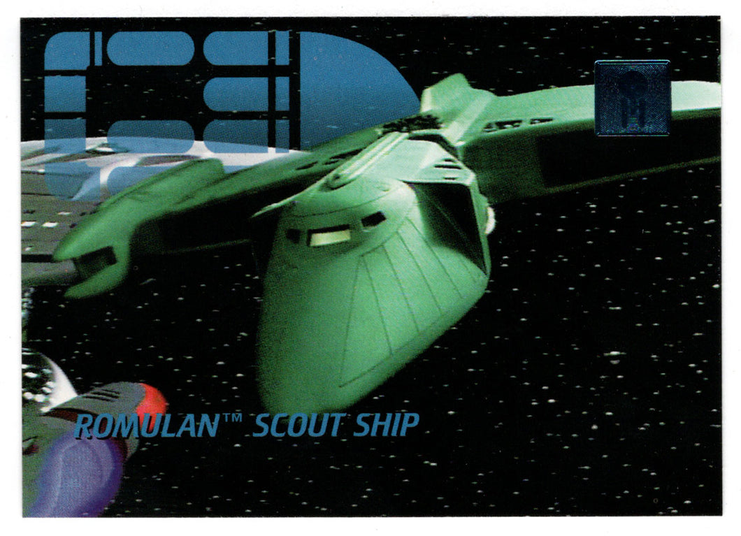 Romulan Scout Ship (Trading Card) - 30 Years of Star Trek - Phase One - 1995 Skybox # 33 - Mint