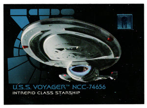 U.S.S. Voyager (Trading Card) - 30 Years of Star Trek - Phase One - 1995 Skybox # 53 - Mint