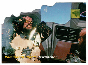 Romulan/Klingon Disruptor - Die-Cut Technology (Trading Card) - 30 Years of Star Trek - Phase One - 1995 Skybox # D-3 - Mint