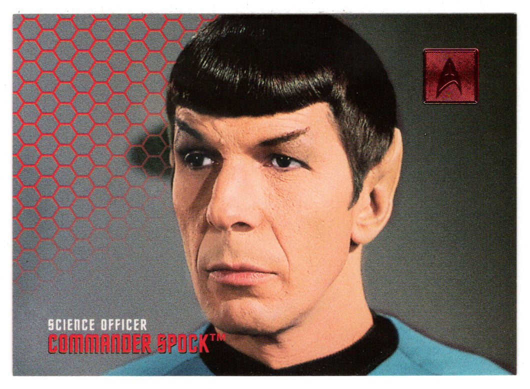 Spock Data Card Personnel - Commander Spock (Trading Card) - 30 Years of Star Trek - P ...
