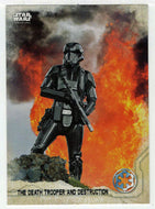 The Death Trooper and Destruction (Trading Card) - Star Wars - A Star Wars Story Series 1 : Rogue One - 2016 Topps # 23 - Mint