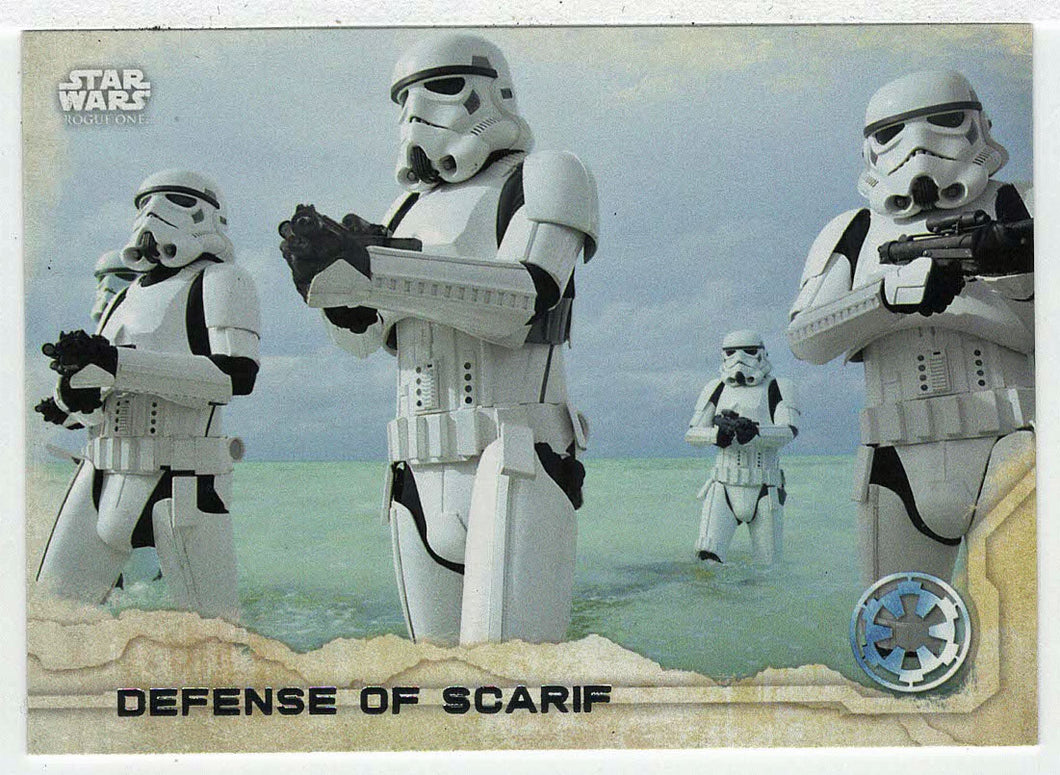 Defense of Scarif (Trading Card) - Star Wars - A Star Wars Story Series 1 : Rogue One - 2016 Topps # 26 - Mint