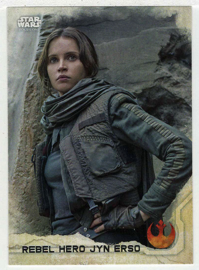 Rebel Hero Jyn Erso (Trading Card) - Star Wars - A Star Wars Story Series 1 : Rogue One - 2016 Topps # 46 - Mint