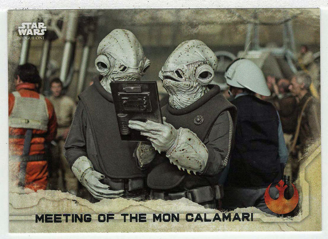 Meeting of The Mon Calamari (Trading Card) - Star Wars - A Star Wars Story Series 1 : Rogue One - 2016 Topps # 64 - Mint