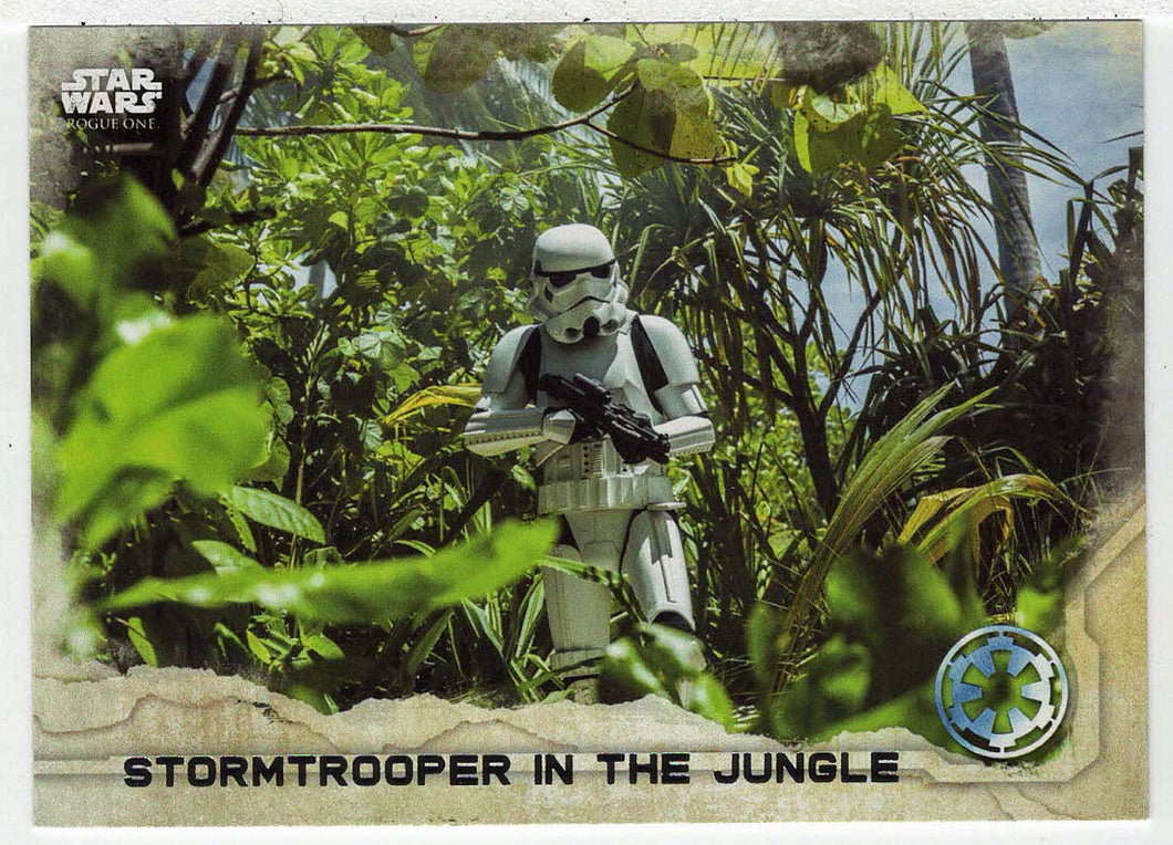 Stormtrooper in The Jungle (Trading Card) - Star Wars - A Star Wars Story Series 1 : Rogue One - 2016 Topps # 69 - Mint
