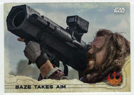 Baze Takes Aim (Trading Card) - Star Wars - A Star Wars Story Series 1 : Rogue One - 2016 Topps # 76 - Mint