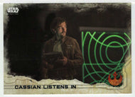 Cassian Listens in (Trading Card) - Star Wars - A Star Wars Story Series 1 : Rogue One - 2016 Topps # 77 - Mint