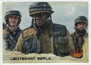 Lieutenant Sefla (Trading Card) - Star Wars - A Star Wars Story Series 1 : Rogue One - 2016 Topps # 86 - Mint