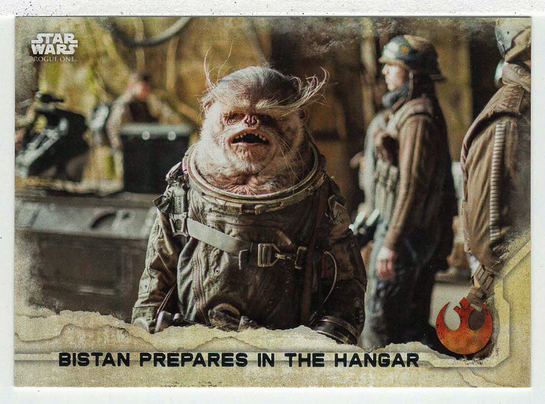 Bistan Prepares in The Hangar (Trading Card) - Star Wars - A Star Wars Story Series 1 : Rogue One - 2016 Topps # 88 - Mint