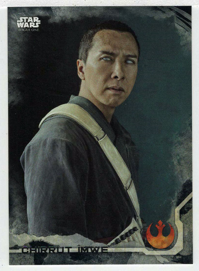 Chirrut Îmwe (Trading Card) - Star Wars - A Star Wars Story Series 1 : Rogue One BLACK - 2016 Topps # 5 - Mint