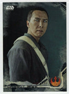 Chirrut Îmwe (Trading Card) - Star Wars - A Star Wars Story Series 1 : Rogue One BLACK - 2016 Topps # 5 - Mint