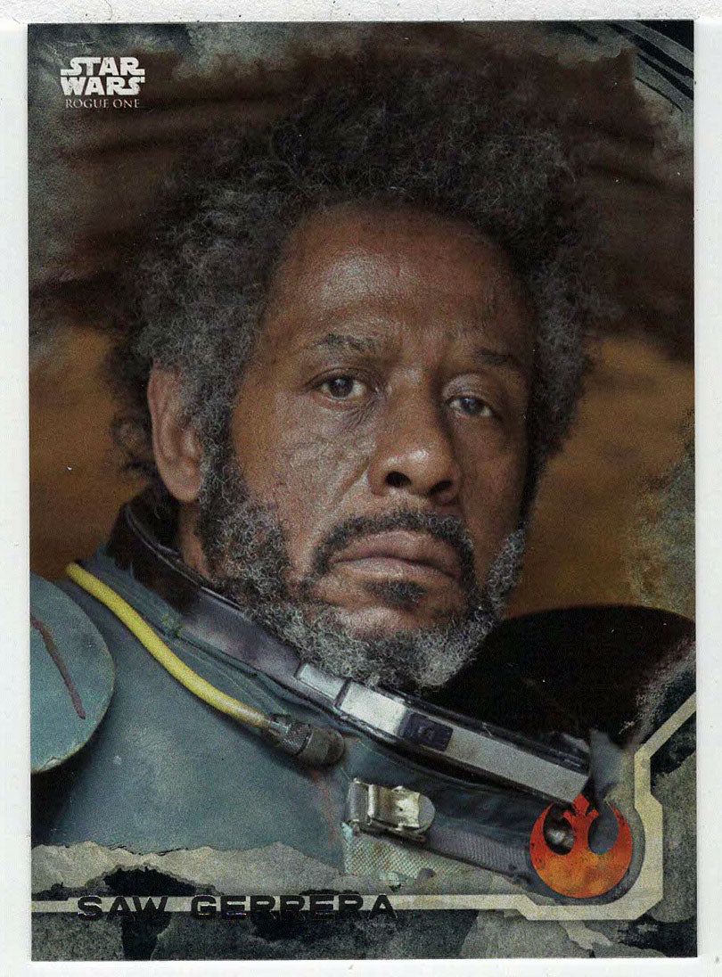 Saw Gerrera (Trading Card) - Star Wars - A Star Wars Story Series 1 : Rogue One BLACK - 2016 Topps # 6 - Mint