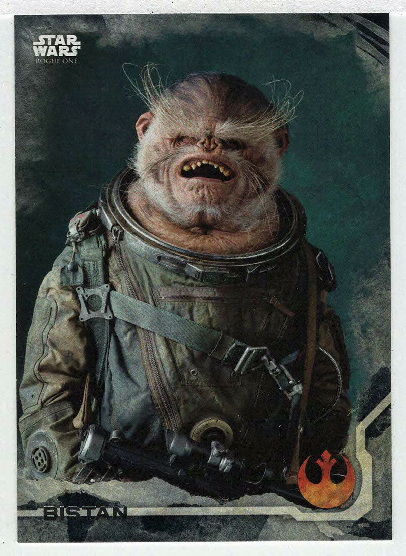 Bistan (Trading Card) - Star Wars - A Star Wars Story Series 1 : Rogue One BLACK - 2016 Topps # 7 - Mint