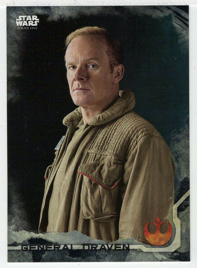 General Draven (Trading Card) - Star Wars - A Star Wars Story Series 1 : Rogue One BLACK - 2016 Topps # 10 - Mint