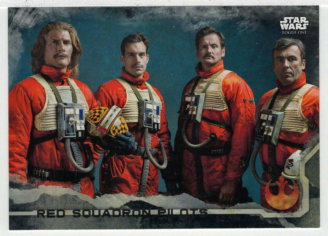 Red Squadron Pilots (Trading Card) - Star Wars - A Star Wars Story Series 1 : Rogue One BLACK - 2016 Topps # 15 - Mint