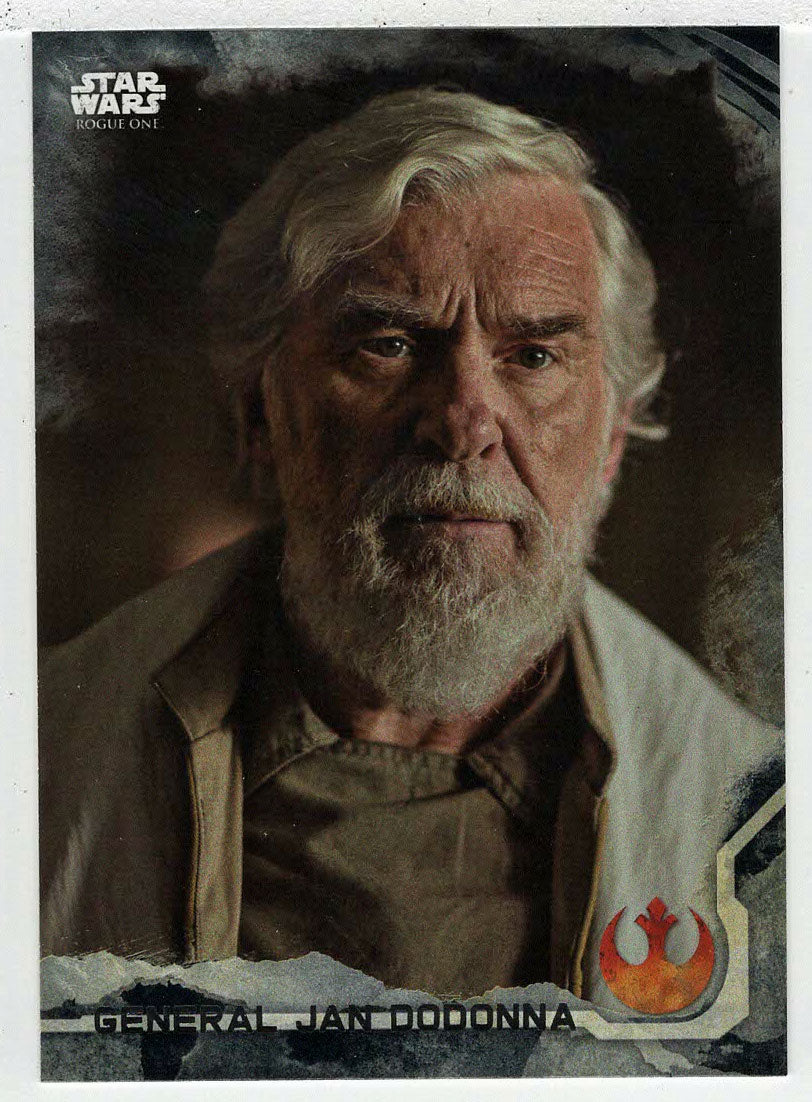 General Jan Dodonna (Trading Card) - Star Wars - A Star Wars Story Series 1 : Rogue One BLACK - 2016 Topps # 17 - Mint