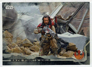 Baze Fights Back (Trading Card) - Star Wars - A Star Wars Story Series 1 : Rogue One BLACK - 2016 Topps # 28 - Mint