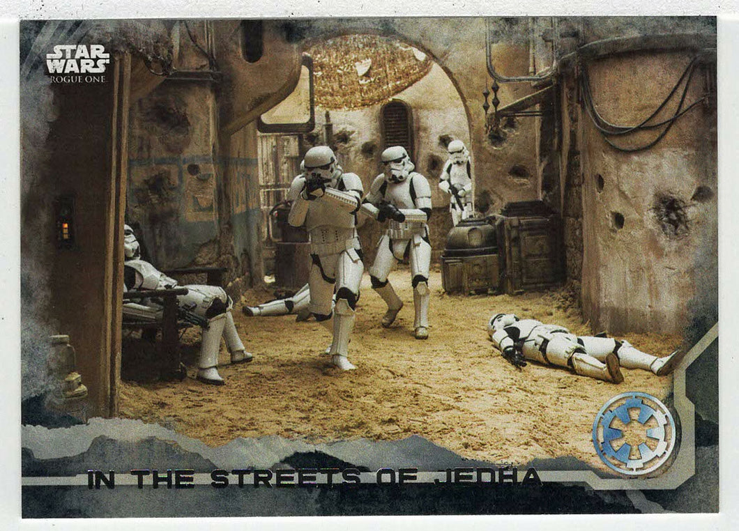 In The Streets of Jedha (Trading Card) - Star Wars - A Star Wars Story Series 1 : Rogue One BLACK - 2016 Topps # 33 - Mint