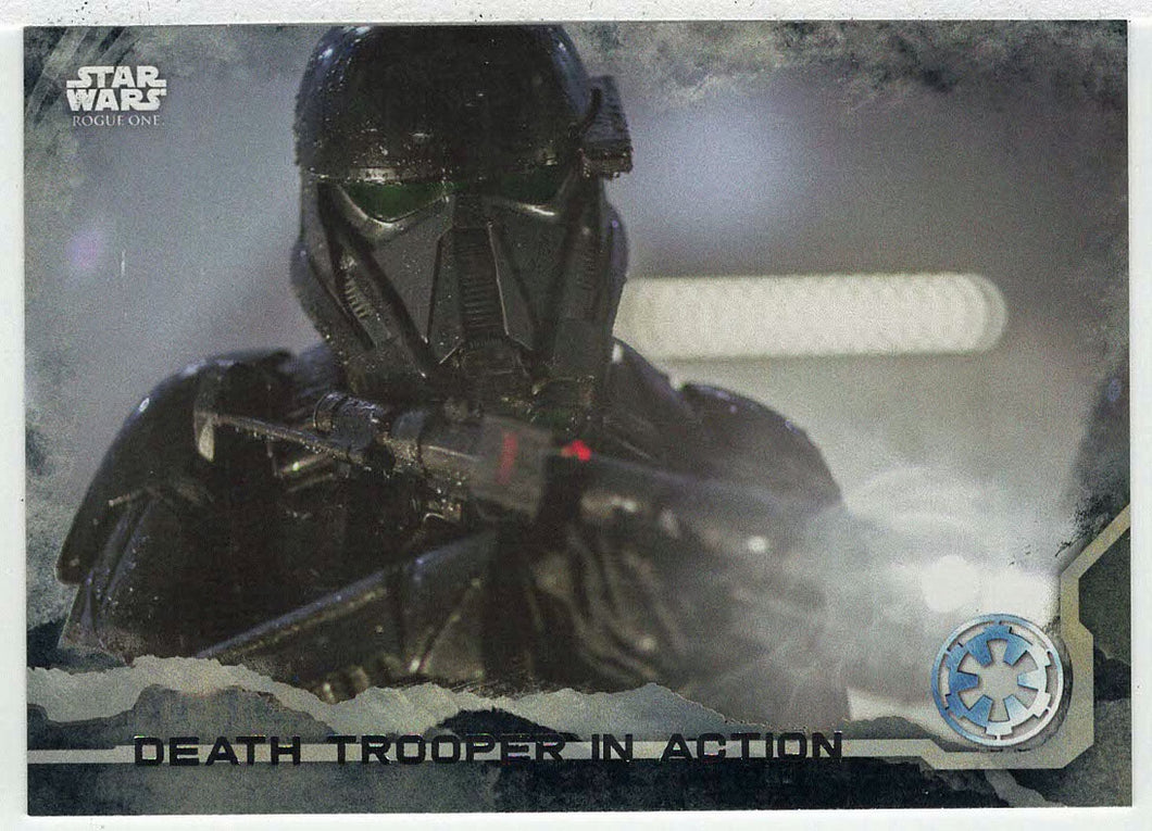 Death Trooper in Action (Trading Card) - Star Wars - A Star Wars Story Series 1 : Rogue One BLACK - 2016 Topps # 44 - Mint