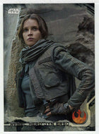 Rebel Hero Jyn Erso (Trading Card) - Star Wars - A Star Wars Story Series 1 : Rogue One BLACK - 2016 Topps # 46 - Mint