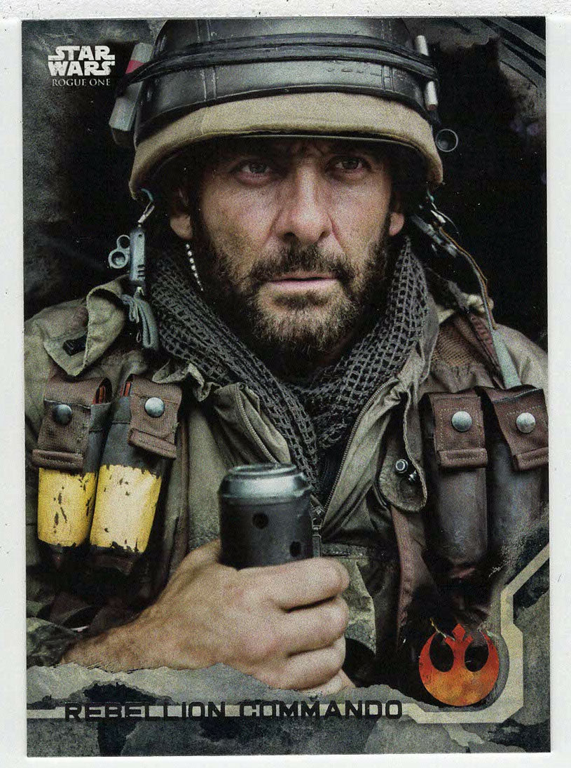 Rebellion Commando (Trading Card) - Star Wars - A Star Wars Story Series 1 : Rogue One BLACK - 2016 Topps # 75 - Mint