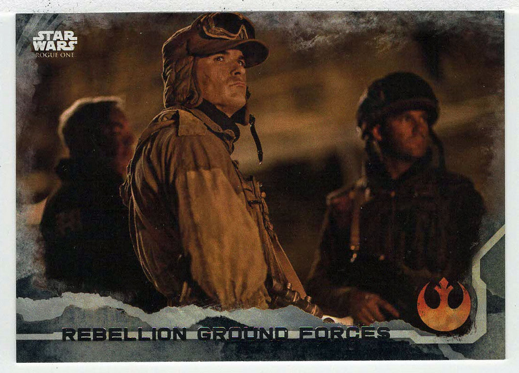 Rebellion Ground Forces (Trading Card) - Star Wars - A Star Wars Story Series 1 : Rogue One BLACK - 2016 Topps # 85 - Mint