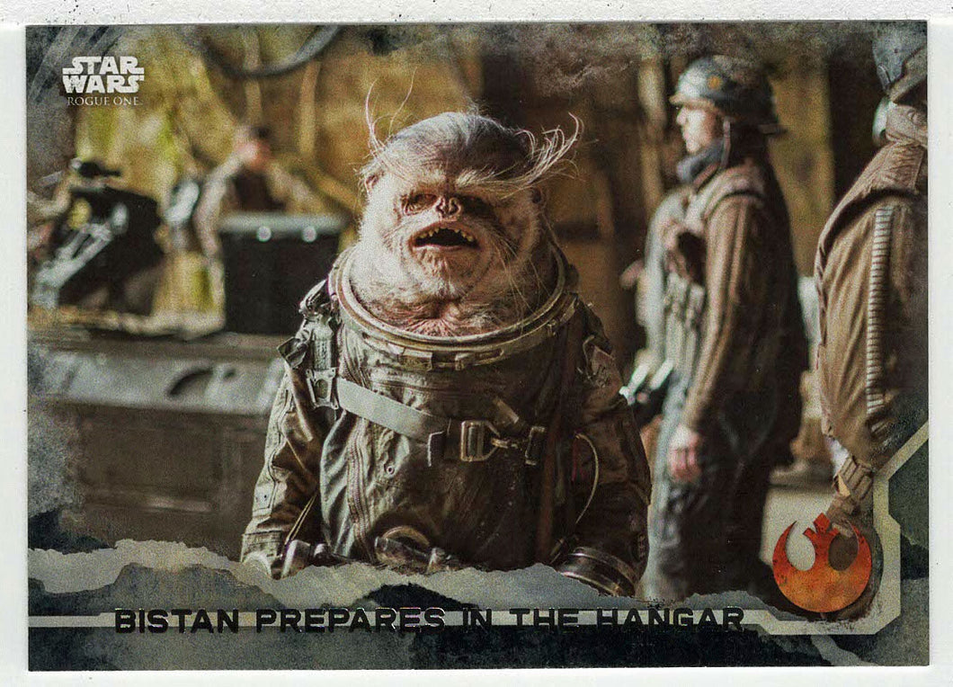 Bistan Prepares in The Hangar (Trading Card) - Star Wars - A Star Wars Story Series 1 : Rogue One BLACK - 2016 Topps # 88 - Mint