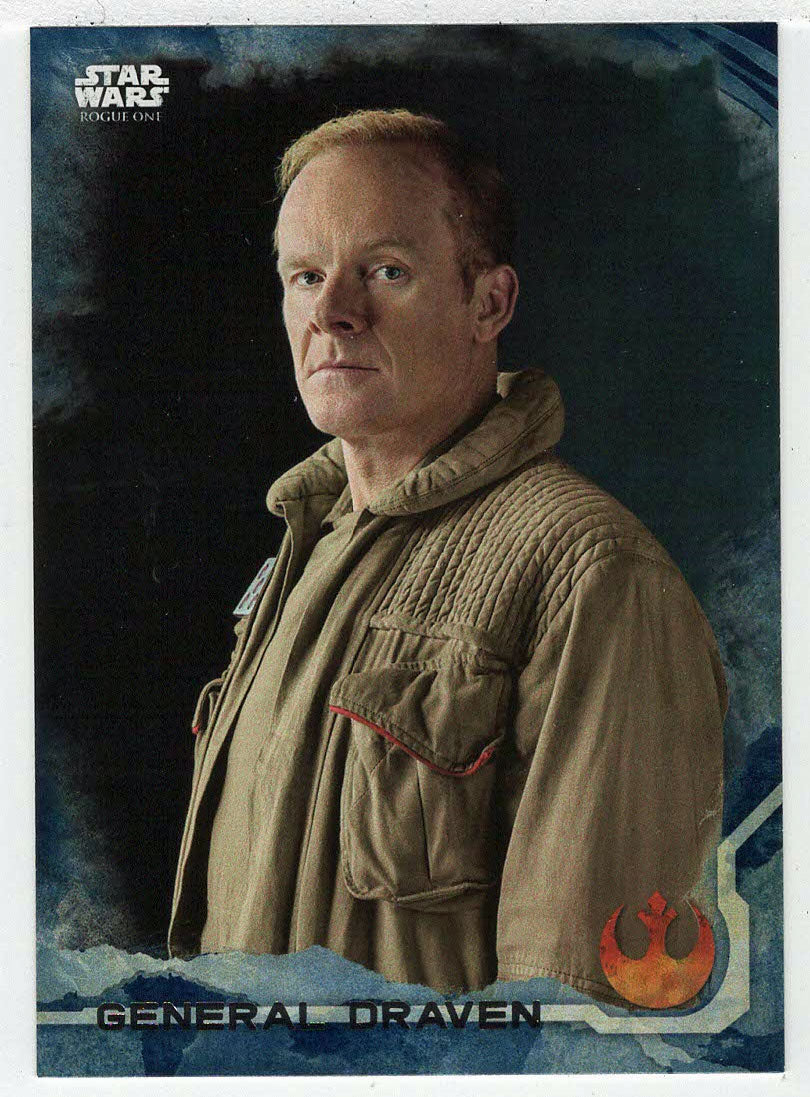 General Draven (Trading Card) - Star Wars - A Star Wars Story Series 1 : Rogue One BLUE - 2016 Topps # 10 - Mint